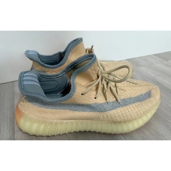 adidas gazelle silver green womens Pre-Loved Yeezy x Adidas Boost 350 V2 Desert Sage Reflective Trainers